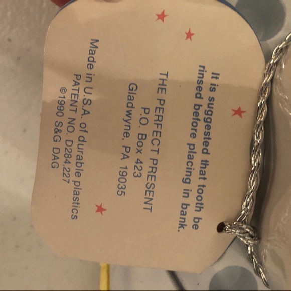 Vintage New The Tooth Fairy’s Baby Tooth Bank new in box - Picture 4 of 8